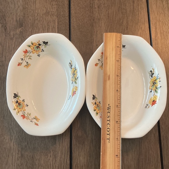 Two Vintage small dish from Homer Laughlin octagonal / oval small dish / plate - Picture 8 of 10